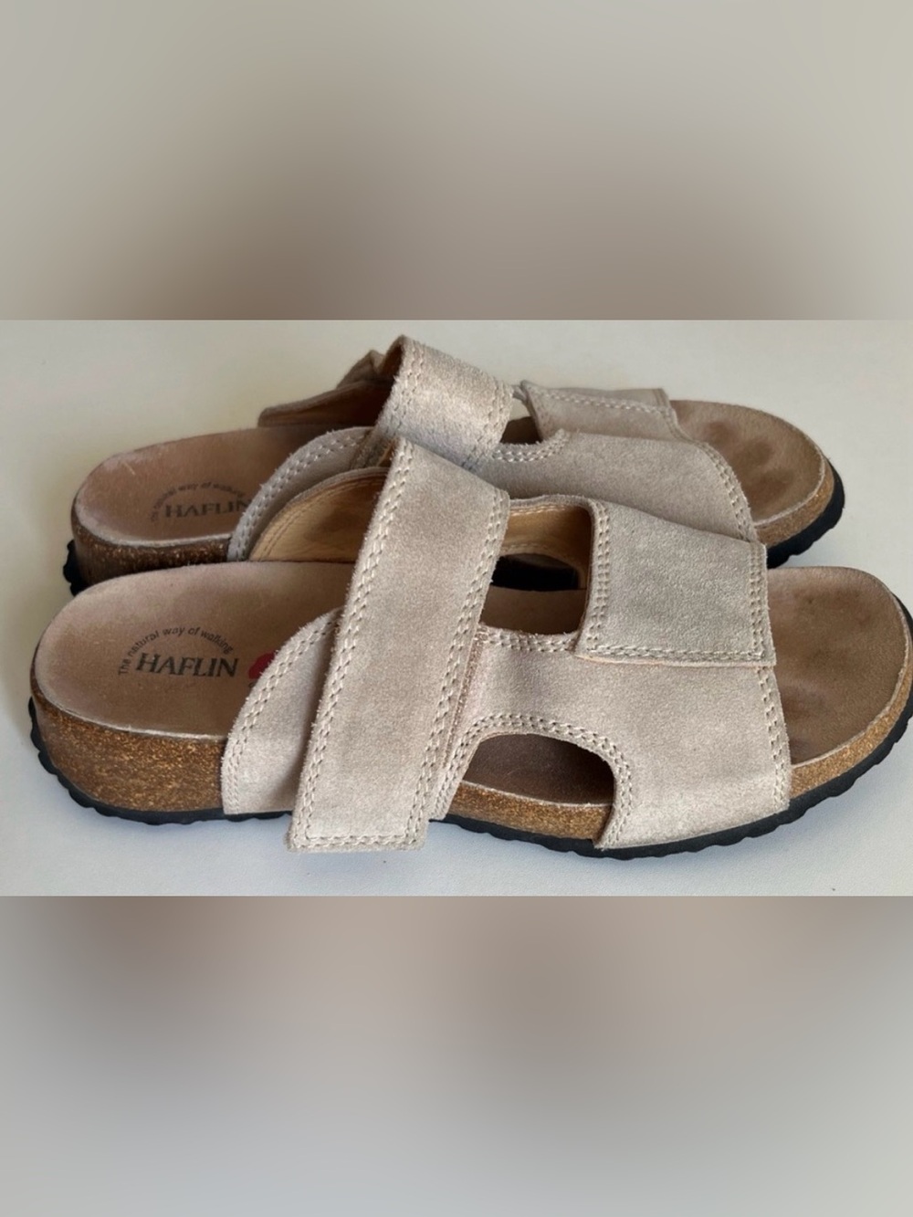 Haflinger Suede Leather Comfort Sandals 38/7